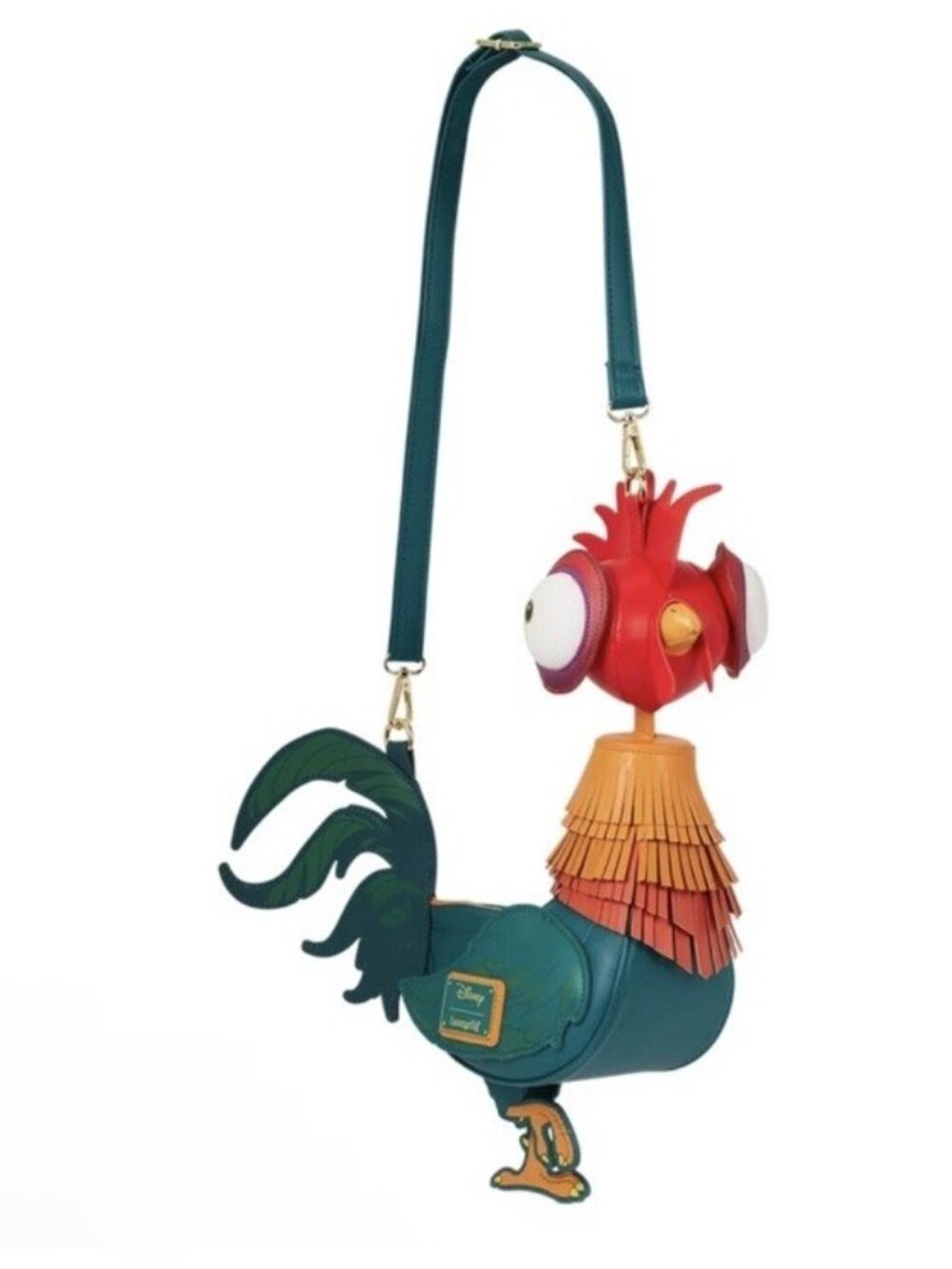 Disney Moana Hei Hei Figural Loungefly Crossbody Bag Bantam Rooster NWT - Picture 2 of 5
